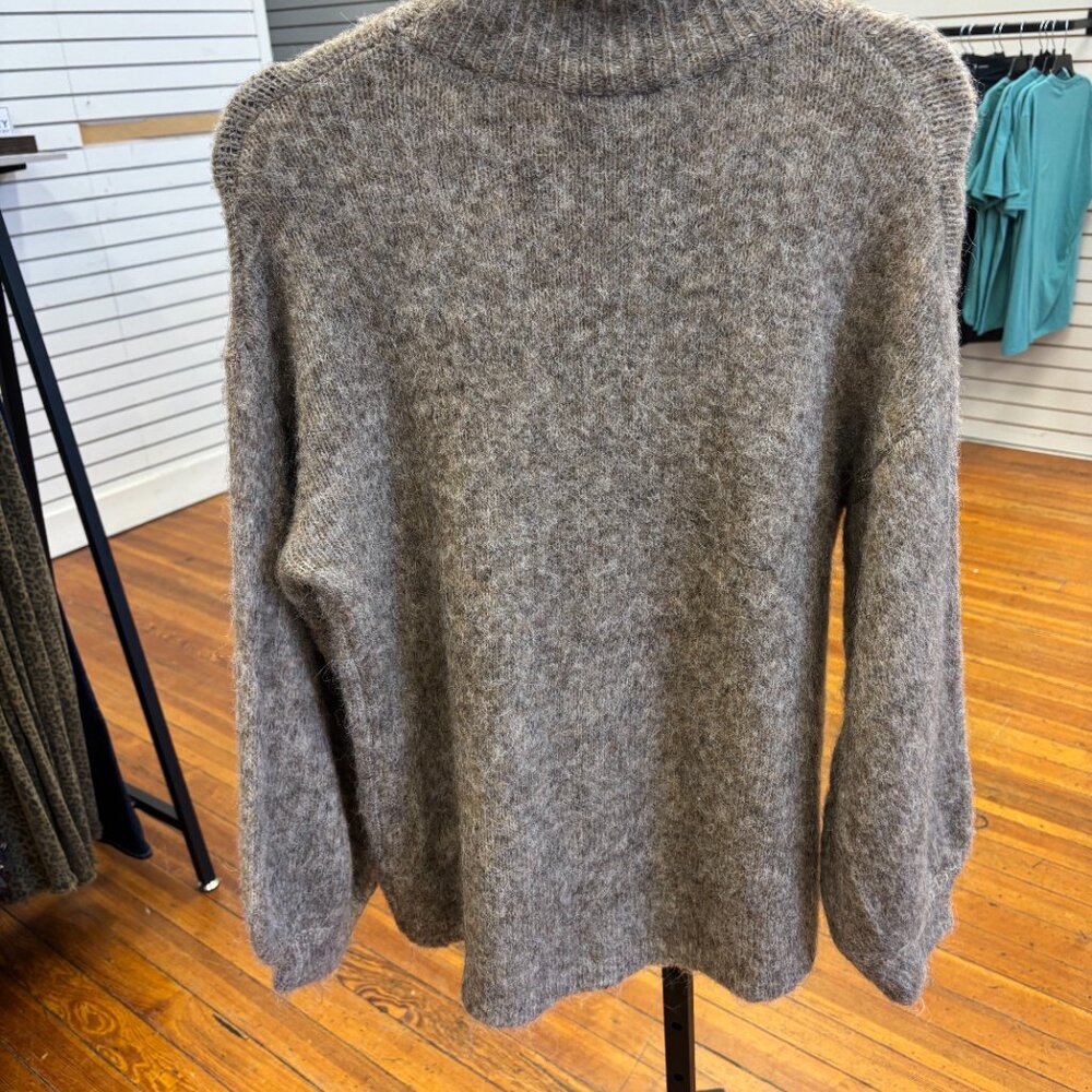 Latte Heather Mohair Sweater - Picture 4 of 7